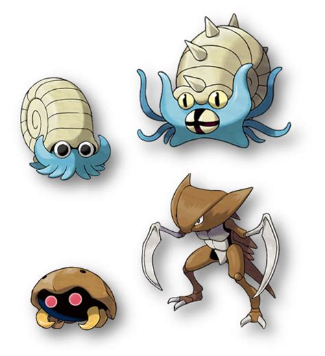 kabutops or omastar.